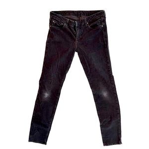 KUT FROM THE KLOTH. size 8. Deep steely grey wash-worn corduroy.